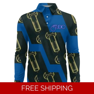 Le Studio Counterpaerts Custom 3D Long-Sleeved Polo Shirt